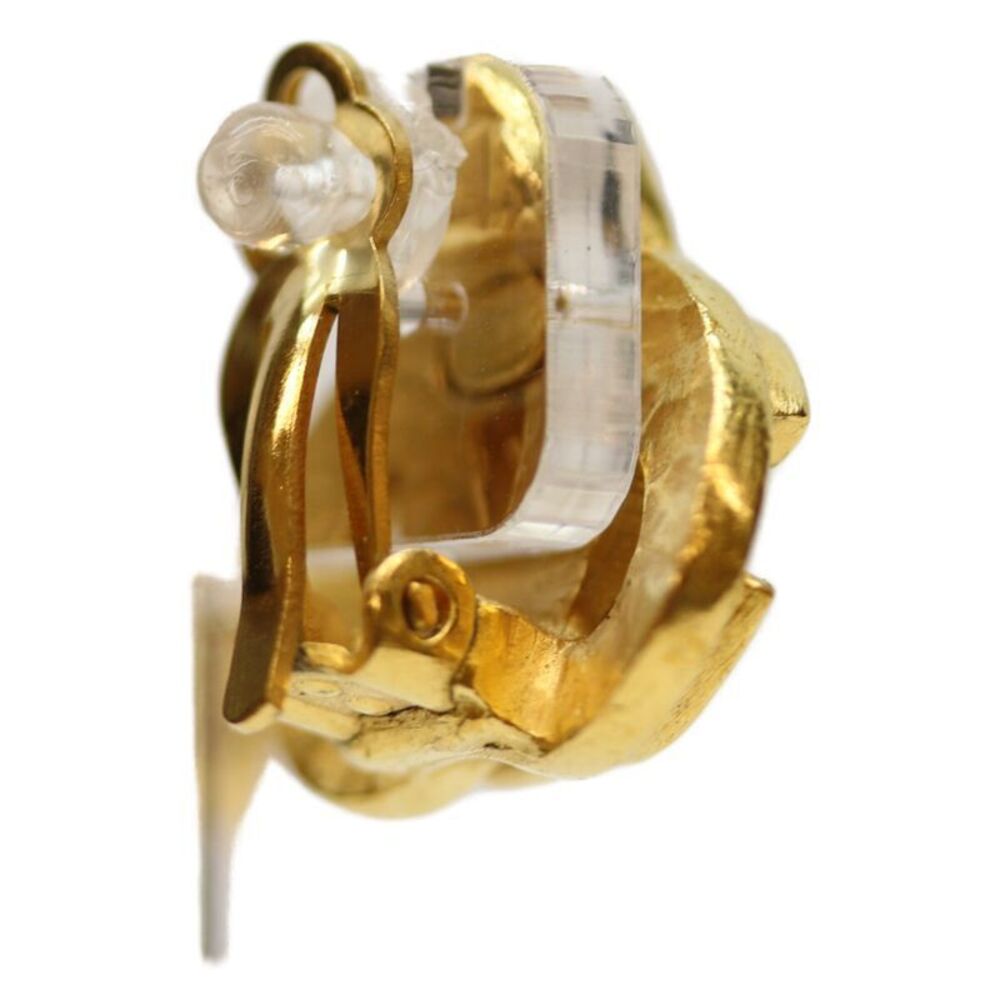 Chanel 97p Gp Heart Shape Coco Mark Earrings - image 4